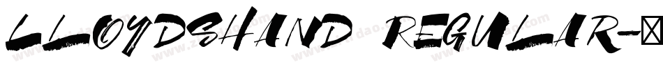 LloydsHand Regular字体转换